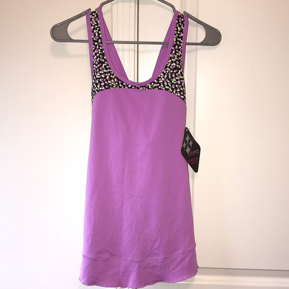 NWT Jofit Jacquard Cris Cross Tennis Tank